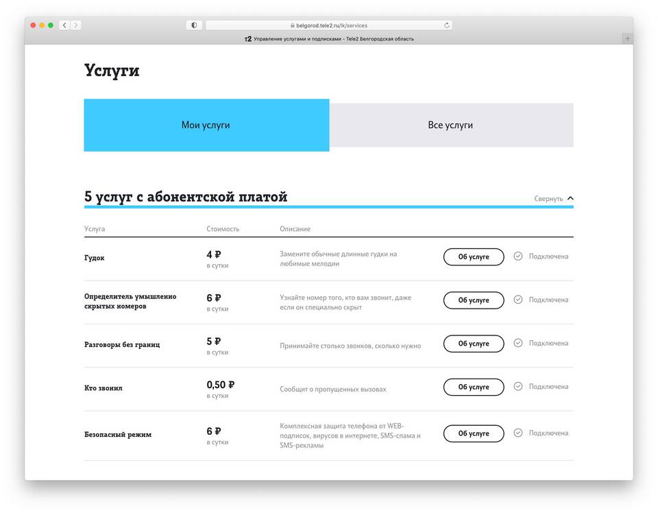 Как отключить телефон Теле2