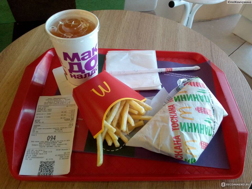 Сколько калорий в McDonald's: полный обзор