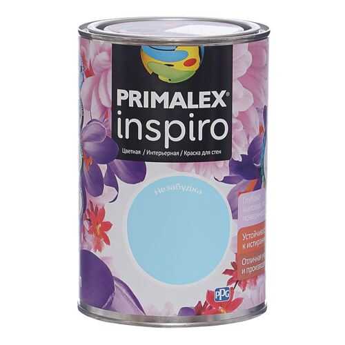 Краска для внутренних работ Primalex Inspiro 1л Незабудка, 420124 в Аксон