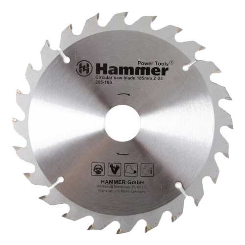 Диск по дереву для дисковых пил Hammer Flex 205-108 CSB WD (30658) в Аксон